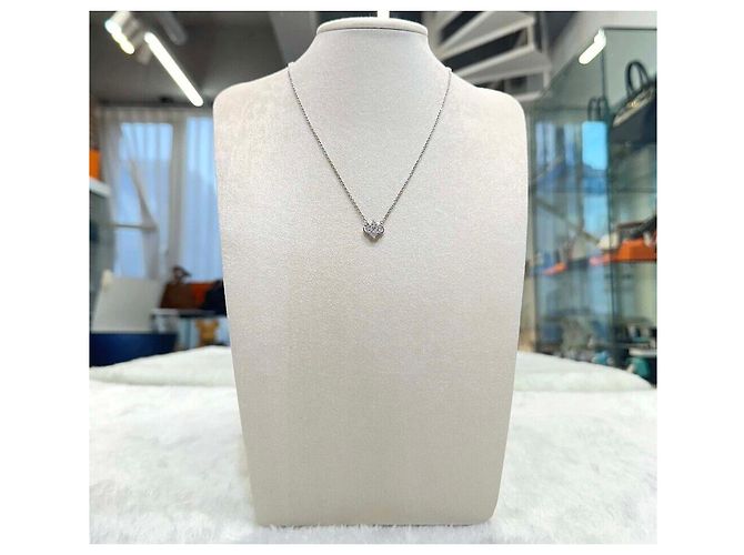 Van Cleef & Arpels Collana WG Pure Line Diamond Alhambra Necklace D'oro - vista 7