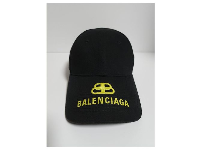 Balenciaga Black Visor Cap mit besticktem BB-Logo Schwarz - Ansicht 2