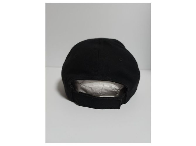 Balenciaga Black Visor Cap mit besticktem BB-Logo Schwarz - Ansicht 3