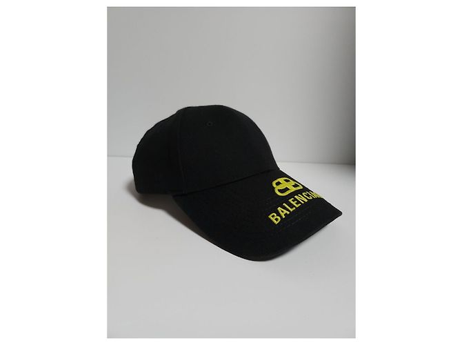 Balenciaga Black Visor Cap mit besticktem BB-Logo Schwarz - Ansicht 4