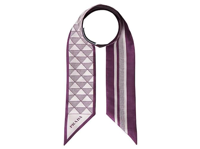 Prada Foulard di seta Rosa - vista 2