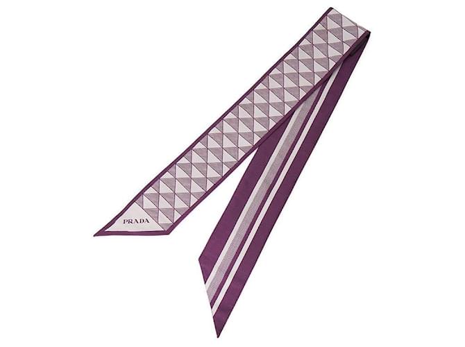 Prada Foulard di seta Rosa - vista 3