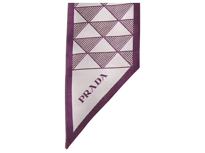 Prada Foulard di seta Rosa - vista 5