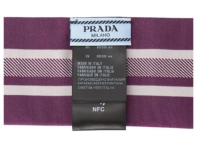 Prada Foulard di seta Rosa - vista 6