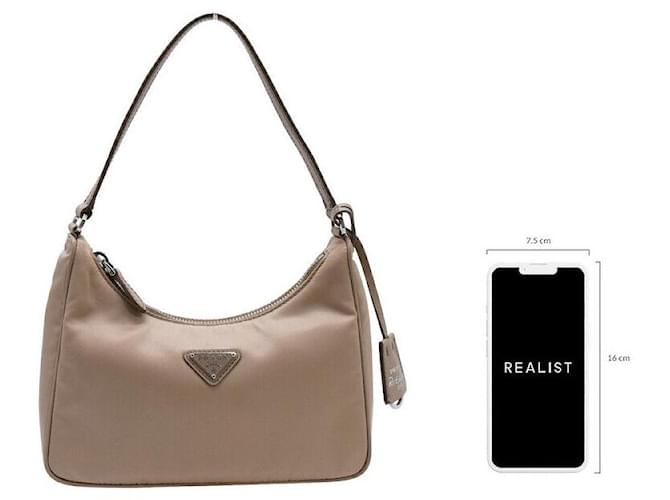 Prada Borsa a tracolla in nylon Marrone - vista 2