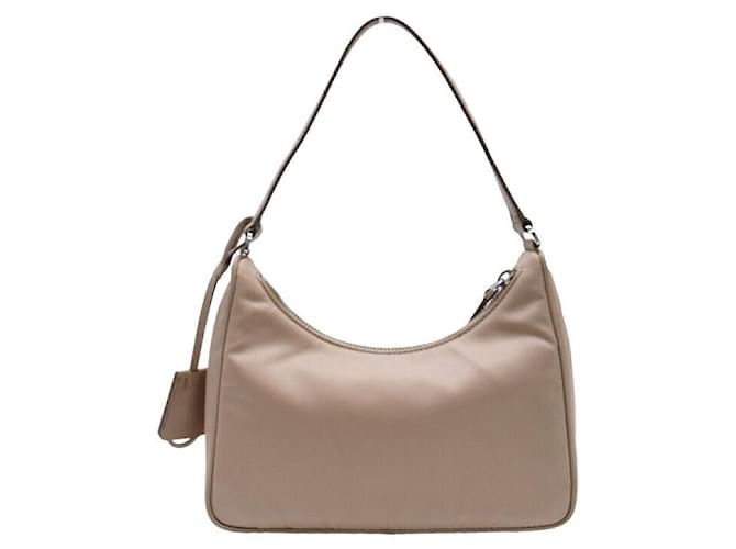 Prada Borsa a tracolla in nylon Marrone - vista 5