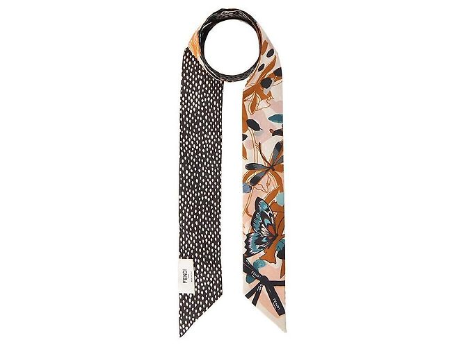 Fendi Pañuelo de seda para mujer Optical Lappy AWES Multicolor - vista 2