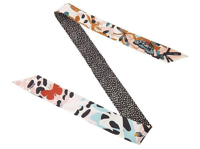Fendi Pañuelo de seda para mujer Optical Lappy AWES Multicolor - vista 4