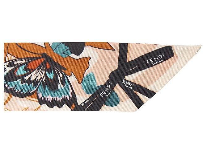Fendi Pañuelo de seda para mujer Optical Lappy AWES Multicolor - vista 5