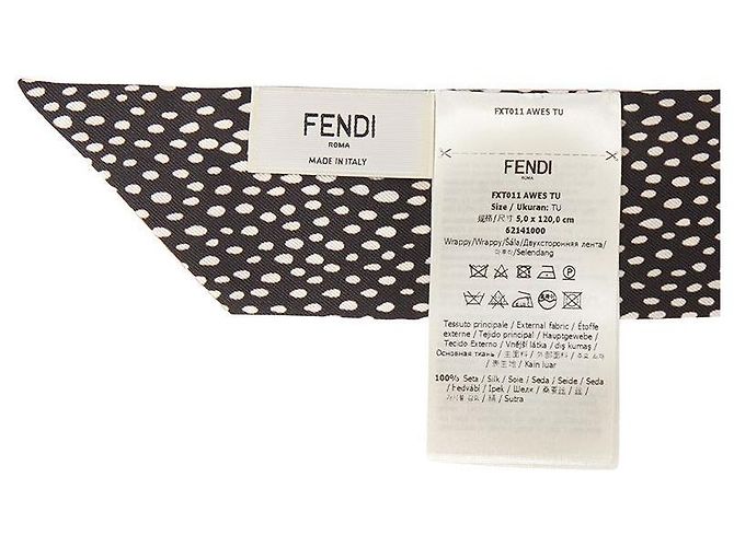 Fendi Pañuelo de seda para mujer Optical Lappy AWES Multicolor - vista 6