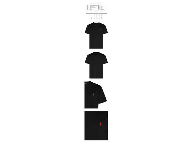 Ralph Lauren Classic Fit T-Shirt mit Pony-Stickerei Schwarz - Ansicht 2