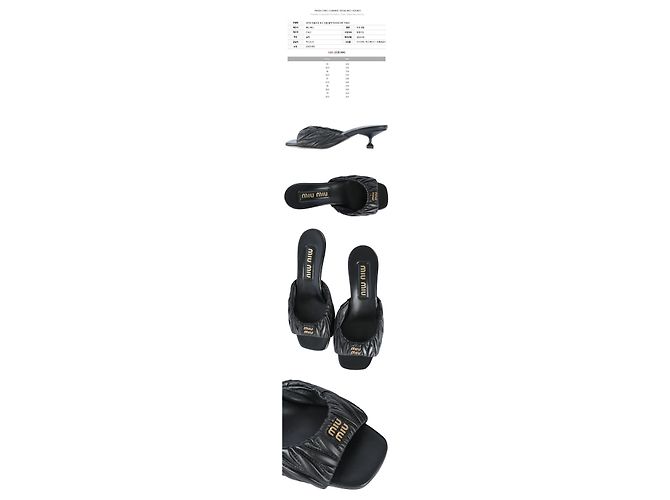 Miu Miu Sandali Matelassé Logo Black Nero - vista 2