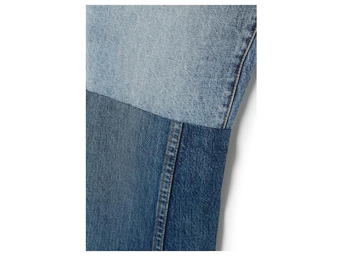 Chloé Patchwork Flare Denim Jeans Blau - Ansicht 6