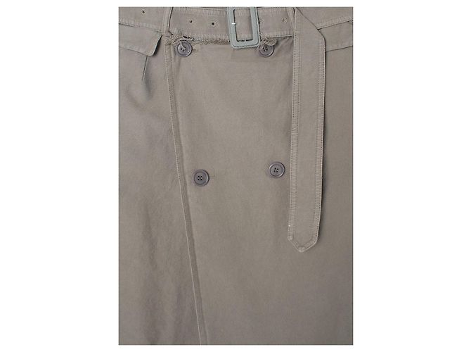 Pantaloni in twill di cotone Dries Van Noten PRIFFITH Grey stamp Marrone - vista 3
