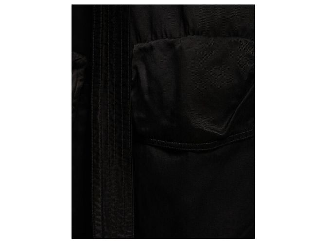 Pantaloni Cargo Presley in Cotone e Cupro Tinto in Capo Dries Van Noten Nero - vista 5