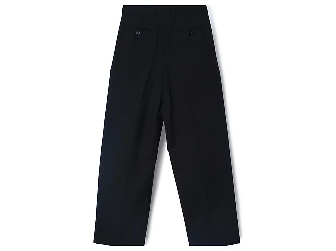 Céline Pantalones Margaret de gabardina de lana para mujer Negro - vista 2