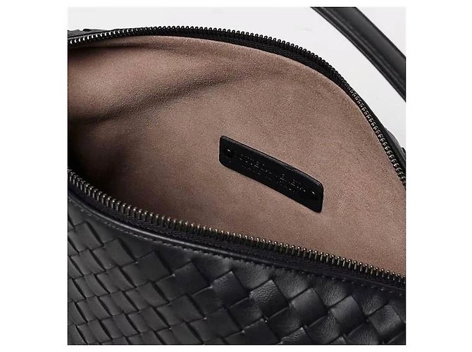 Bottega Veneta Borsa a spalla Small Intrecciato in nappa Nero - vista 8