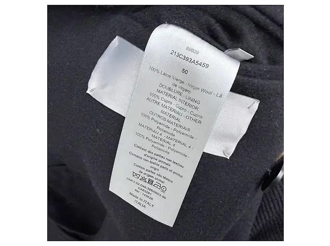 Dior Runway Collection Signature Mantel Schwarz - Ansicht 5