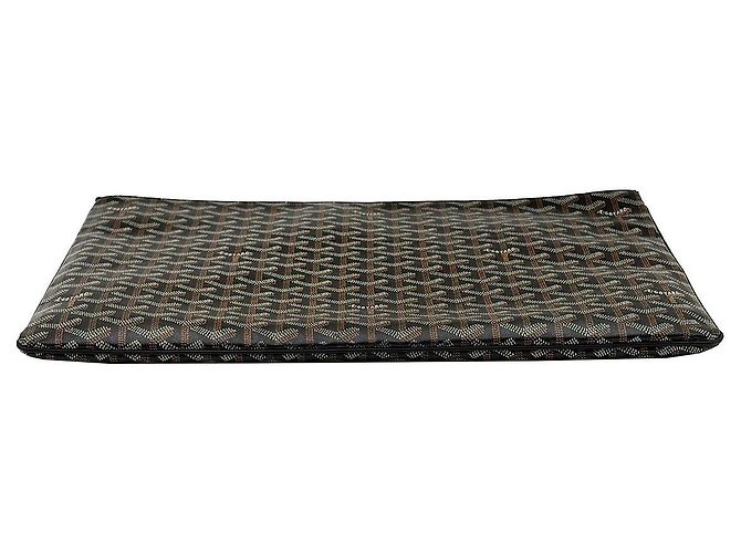 Clutch Sena GM in tela Goyardine nera Nero - vista 7