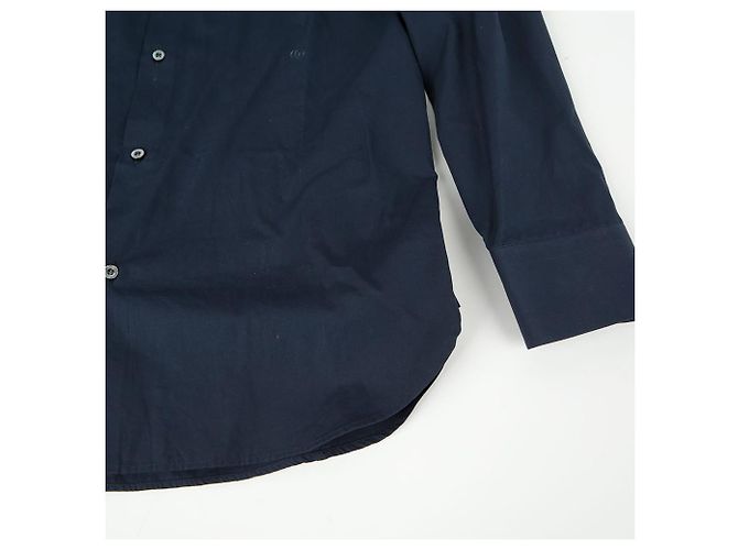 Gucci Camicia in popeline con ricamo GG Blu - vista 6