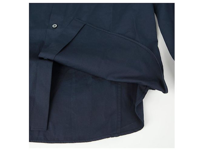Gucci Camicia in popeline con ricamo GG Blu - vista 7