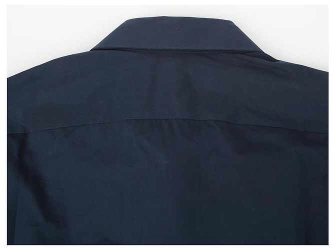 Gucci Camicia in popeline con ricamo GG Blu - vista 8