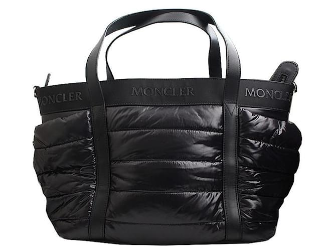 Moncler Borsa a tracolla e spalla imbottita nera Nero - vista 4