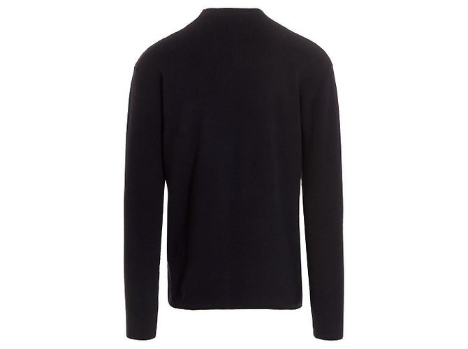 Pull Moncler en maille avec logo noir - vue 4