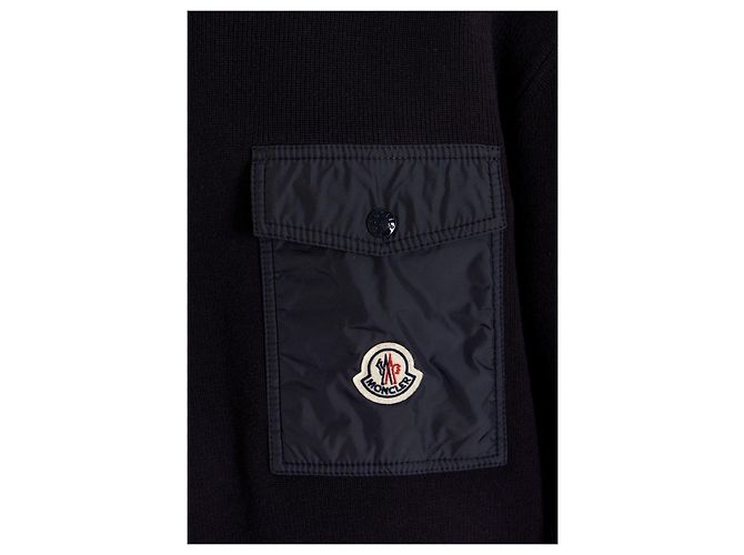 Pull Moncler en maille avec logo noir - vue 6