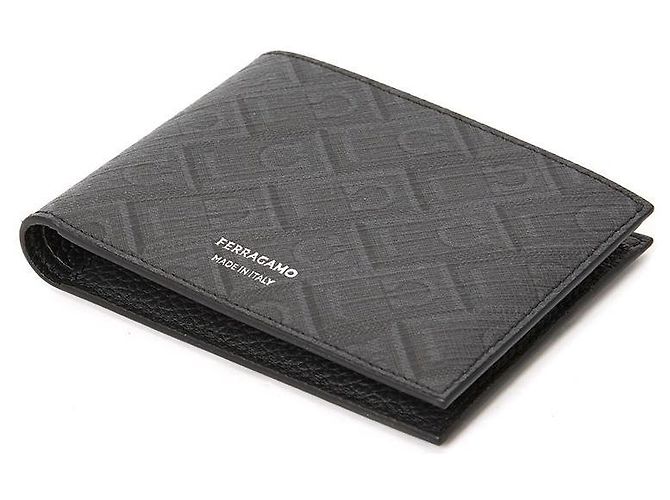 Salvatore Ferragamo Portafoglio Monogram da Uomo Marrone - vista 4