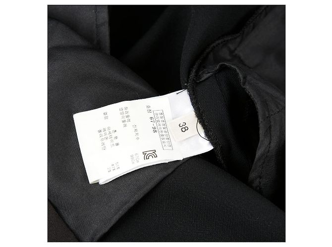 Céline Pantalones de Rayón Negros Talla - vista 7