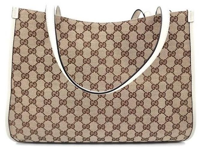 Gucci Borsa Shopper Horsebit Marrone - vista 3