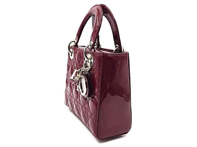 Dior Christian Patent Lady Small Rosso - vista 2