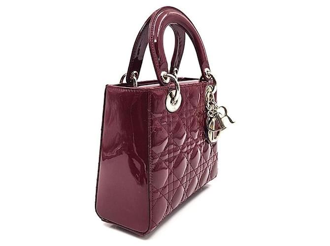 Dior Christian Patent Lady Small Rosso - vista 3