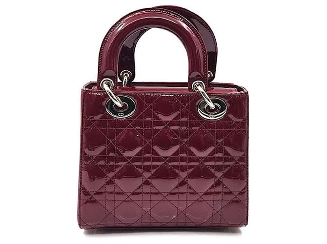 Dior Christian Patent Lady Small Rosso - vista 4