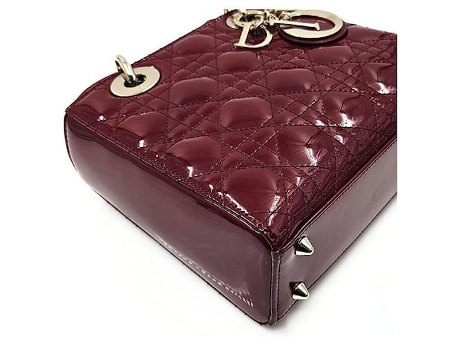 Dior Christian Patent Lady Small Rosso - vista 7