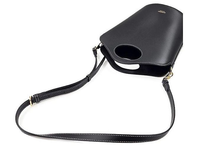 Burberry Borsa bucket in pelle con tasche Nero - vista 5