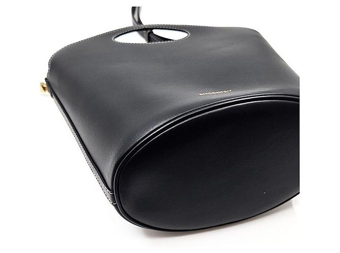 Burberry Borsa bucket in pelle con tasche Nero - vista 7
