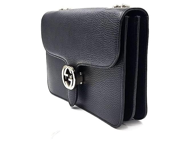 Gucci Borsa a tracolla Interlocking GG Nero - vista 2