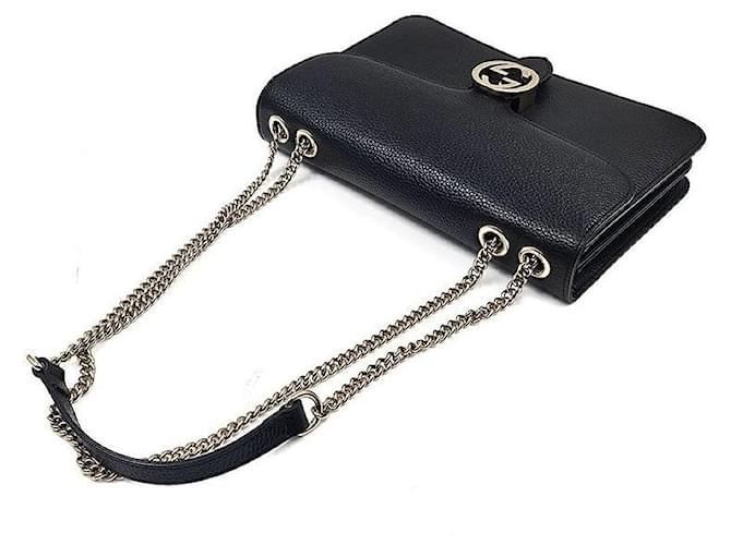 Gucci Borsa a tracolla Interlocking GG Nero - vista 5
