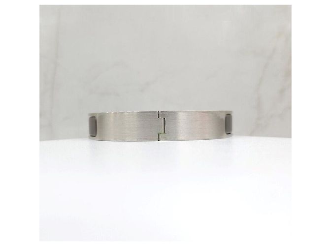 Hermès Bracciale Clickashu Grecian Matte Silver-Plated Argento - vista 3