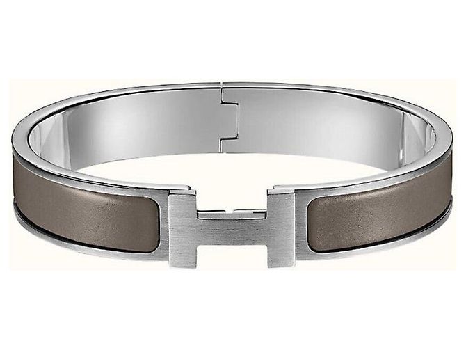 Hermès Bracciale Clickashu Grecian Matte Silver-Plated Argento - vista 8