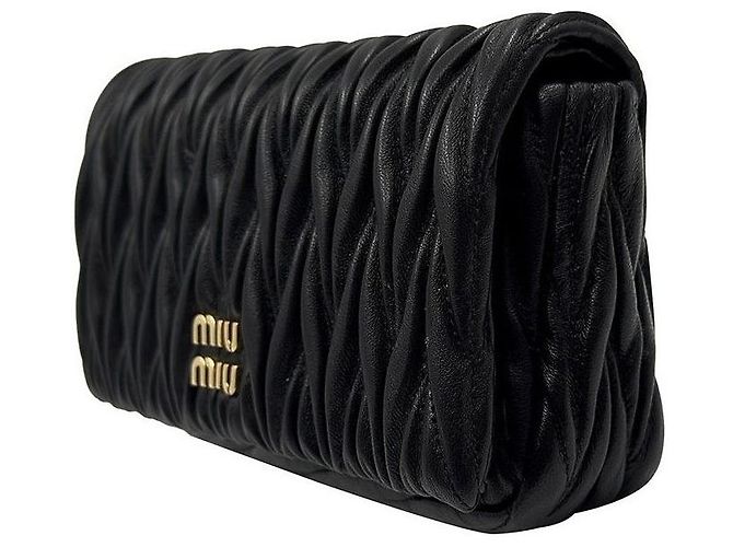 Miu Miu Mini borsa a tracolla Matelassé con catena Nero - vista 2