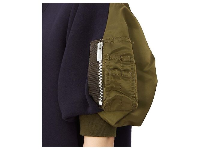 Sacai Abito a maniche corte da donna Nero - vista 9
