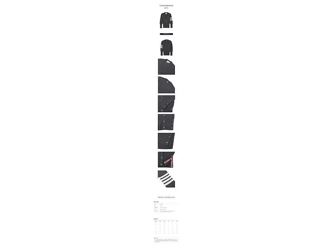 Thom Browne Kaschmir-Cardigan mit Streifen - Ansicht 3