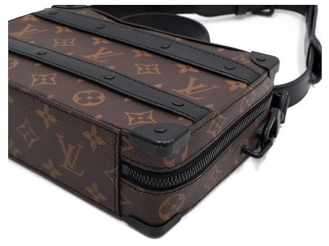 Louis Vuitton Borsa a Tracolla Soft Trunk Monogram Macassar da Uomo Multicolore - vista 7