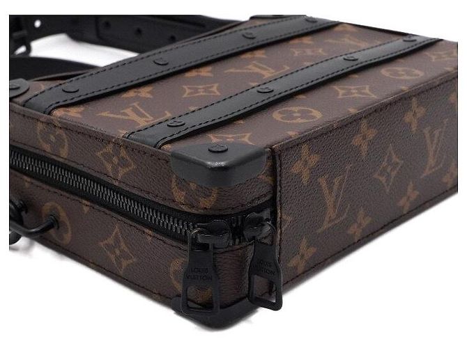 Louis Vuitton Borsa a Tracolla Soft Trunk Monogram Macassar da Uomo Multicolore - vista 8