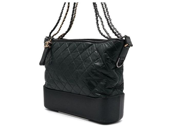 Chanel Borsa a tracolla Gabrielle Hobo Large con catena Verde - vista 3