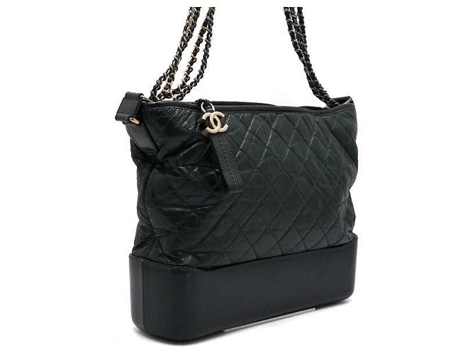 Chanel Borsa a tracolla Gabrielle Hobo Large con catena Verde - vista 4