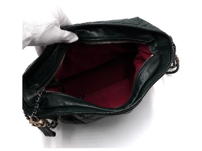 Chanel Borsa a tracolla Gabrielle Hobo Large con catena Verde - vista 6